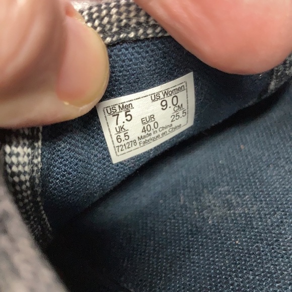 Vans woven sneakers gray with black polka dots unisex sizing - Picture 6 of 8